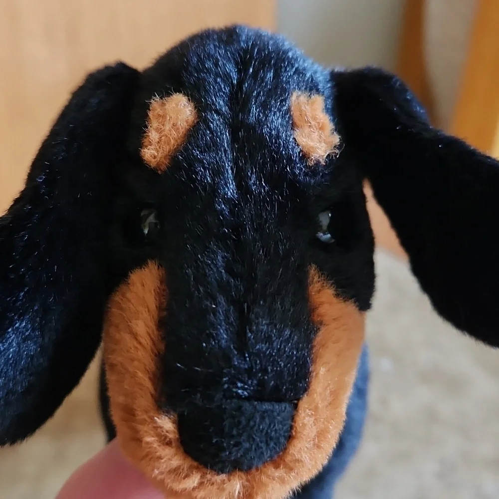 Jellycat Midnight Black And Brown MINI Freddie  Dauchsund Plush Toy - Picture 2 of 8